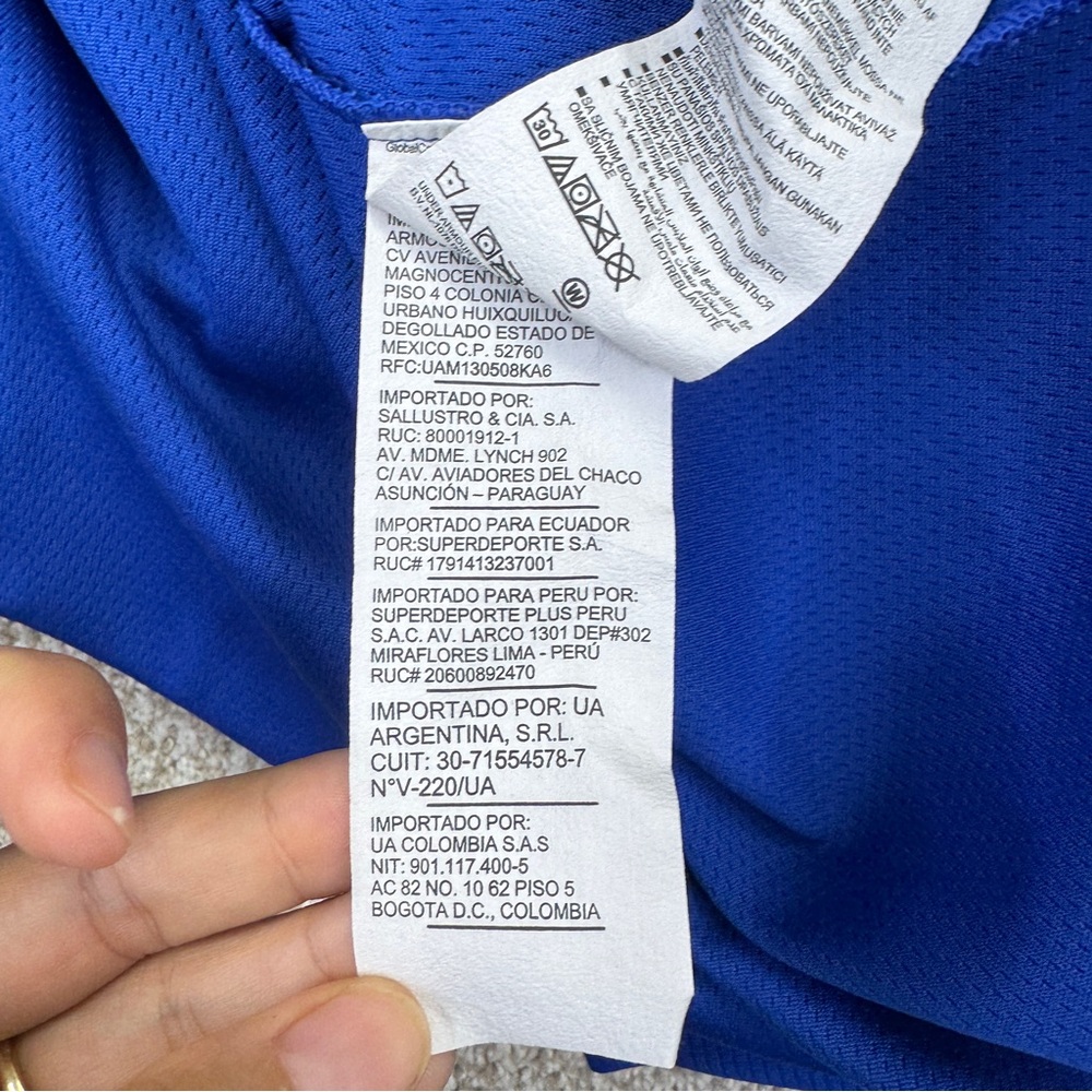 Under Armour Men's Performance Blue Polo Shirt Short Sleeve - Picture 12 of 14